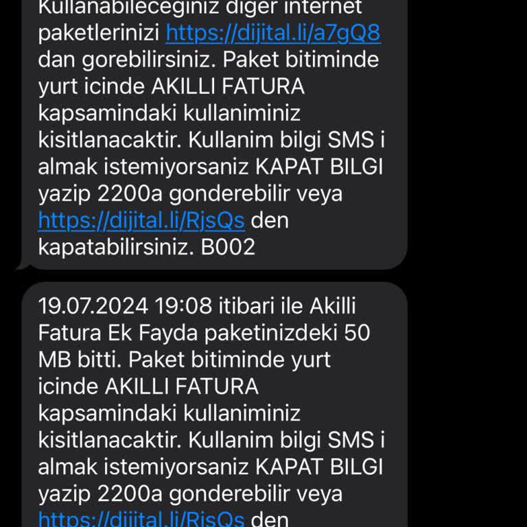 Turkcell İnternet Paketi Kullanımı