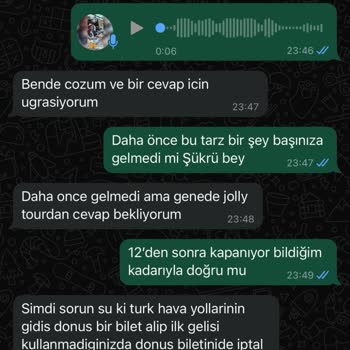 Jolly Tur Sorumsuz Ve İlgisiz