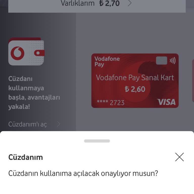 Vodafone Pay Kod Hatası Veriyor