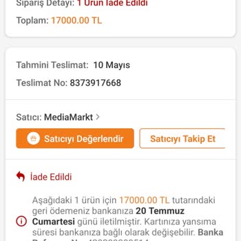 Elektrofoni Garantili Ürüne Kargo Karşı Ödemeli 750 TL Aldı