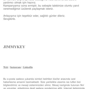 Jimmy Key İlgisiz Çözümsüz Firma