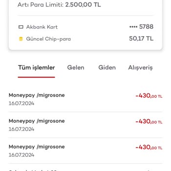 Akbank Sistem Hatası Fazladan Çekilen Tutarların İadesi Yapmıyor