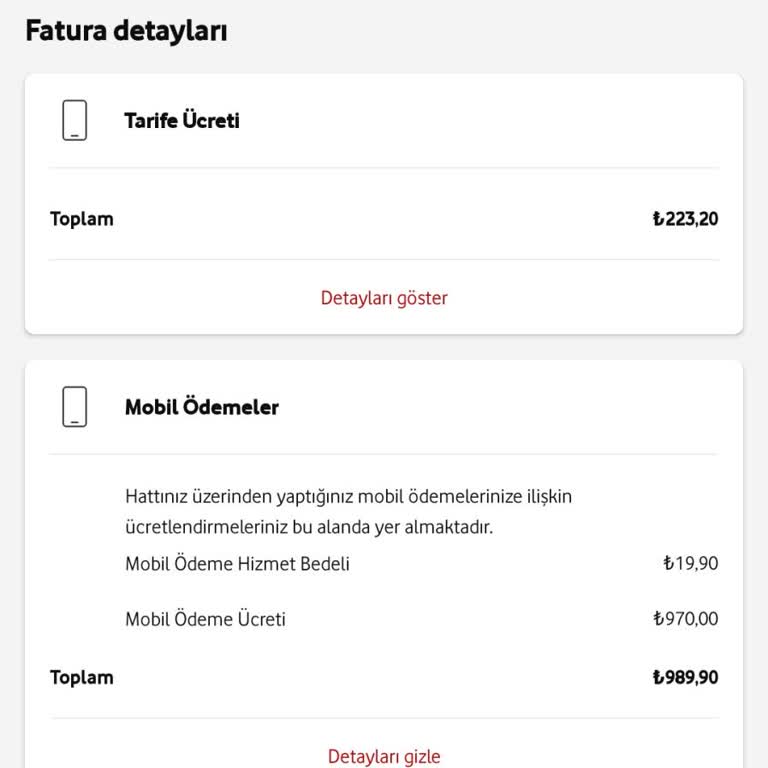 Vodafone Mobil Ödeme Hatası: Faturama Yüksek Ücret Yansıtıldı