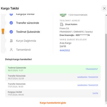 Aras Kargo Yine Mağdur Etti