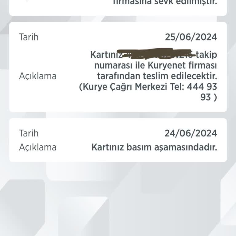 Kuryenet Ziraat Bankası Kredi Kartımı 1 Aydır Teslim Etmiyor