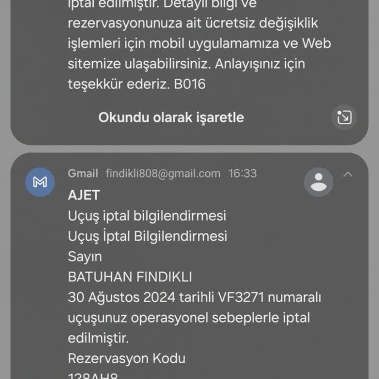 Ajet İle Uçuş Planlarım Altüst Oldu!