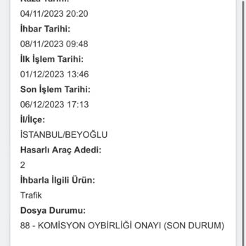 Aksigorta Hatalı Bilgi Girişi Ve Problemi Çözmemesi