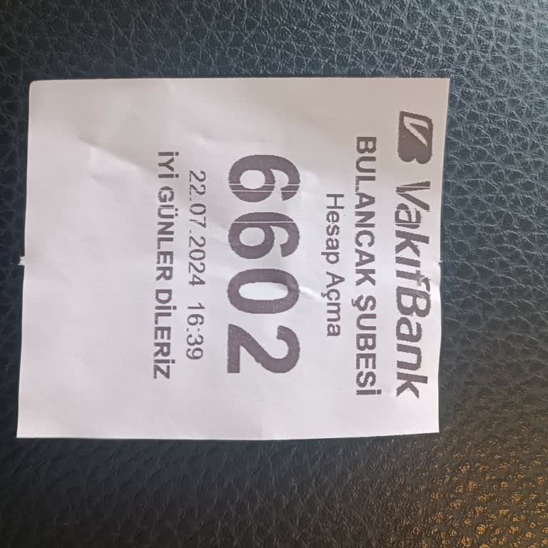 VakıfBank Bulancak Şubesi Sıra Matik