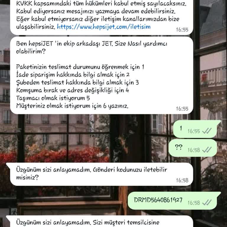 hepsiJET Kargomun Durumunu Öğrenemiyorum