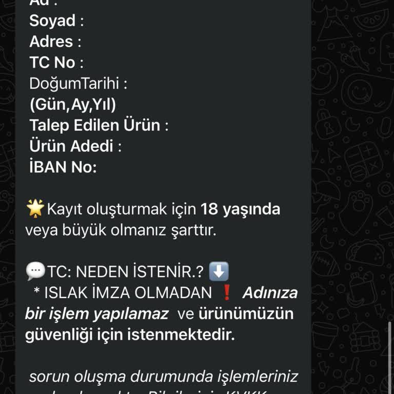 Space Paketleme Kişisel Bilgilerimin İzinsiz Kullanımı Hakkında Uyarı