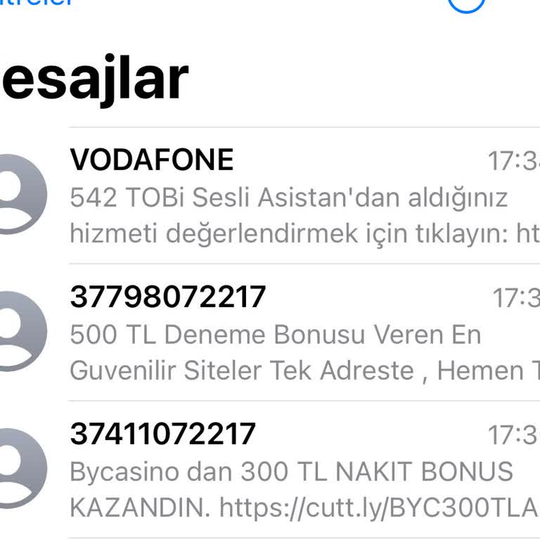 Bahis Şirketlerinden Gelen SMS Ler Ve Vodafone