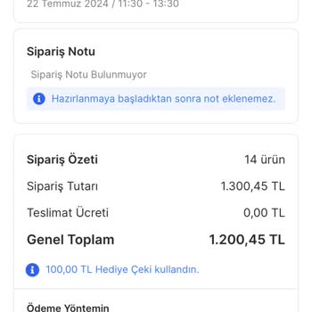 MİGROS'TAN Şikayetçiyim Siparişim Verdiğim Süreler İçinde Gelmedi