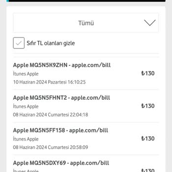 Bilgim Dışında Vodafone Faturama Yansıyan Yüksek Ücret