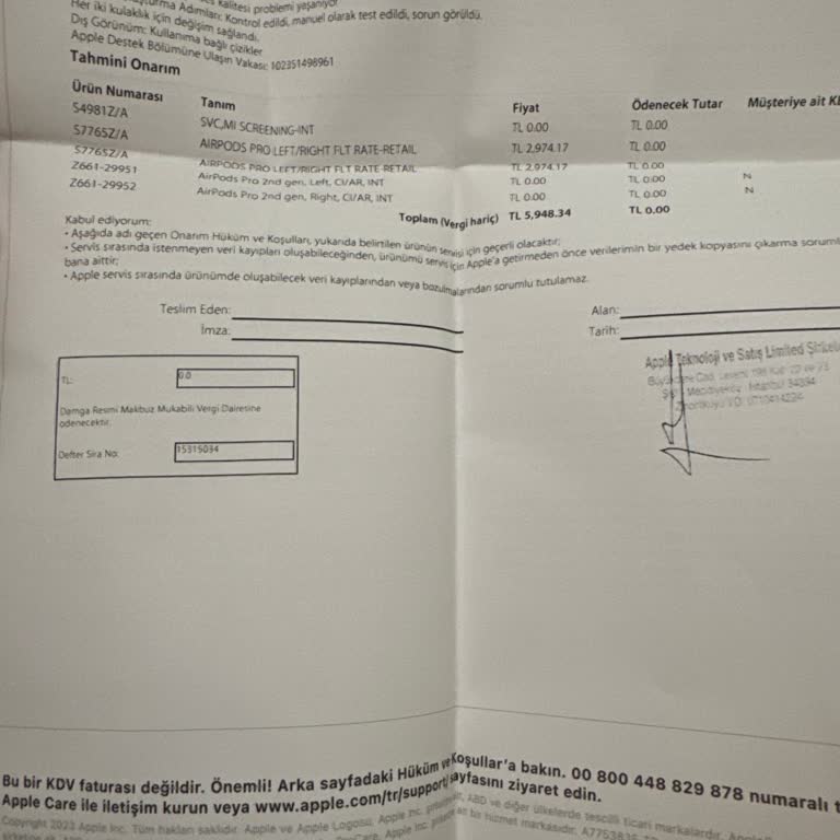 Apple Airpods Pro 2 Ses Boğuk Gidiyor