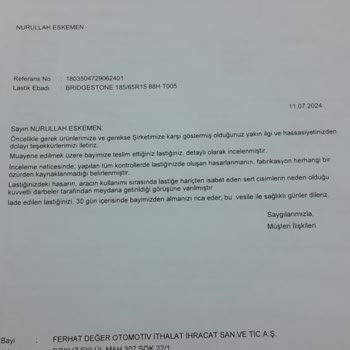 Otopratik Markadan Gelen Cevap Kullanıcı Hatası Yalanı