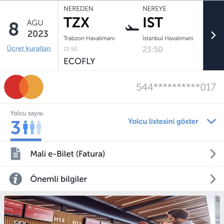 THY Açığa Alınan Bilet