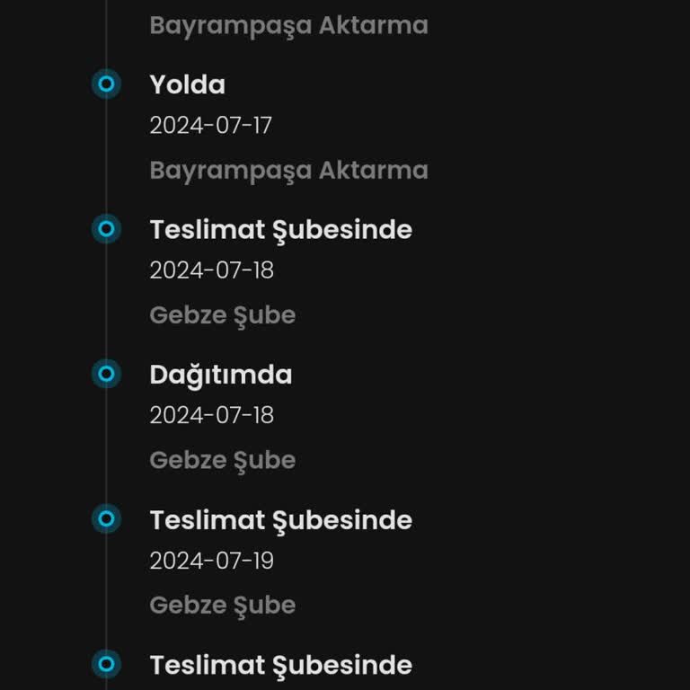 Kargoist Gebze Şubesi Kargomu Teslim Etmiyor