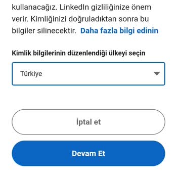Linkedin Hesabıma Giriş Kısıtlaması