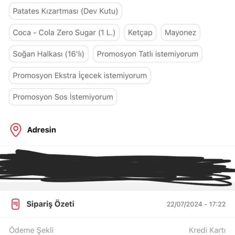 Tıkla Gelsin Eksik Ürün Yollandı