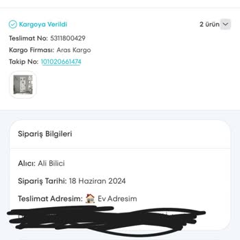 A101 Online Sipariş Teslimatı