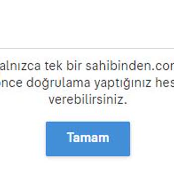 Sahibinden.com Hesap Doğrulama