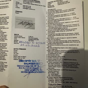 Ono Optik Ürünü Sattıktan Sonrası İle İlgilenilmiyor