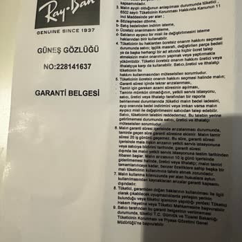 Ono Optik Ürünü Sattıktan Sonrası İle İlgilenilmiyor