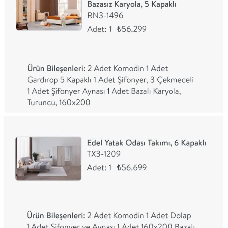 Vivense Modoko Şubesi, Valens Yatak Odası Takımı
