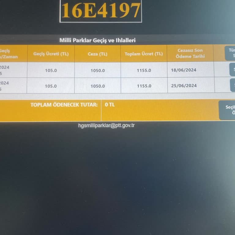 HGS Cezası Uludağ Milli Park