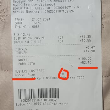 Carrefour SA Eksik Verilen Para Üstü