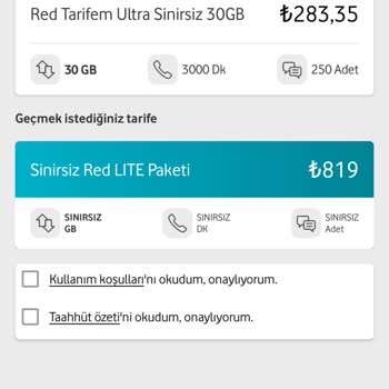 Vodafone Geçebileceğim Tarife Fiyatları Aşırı Derecede Yüksek