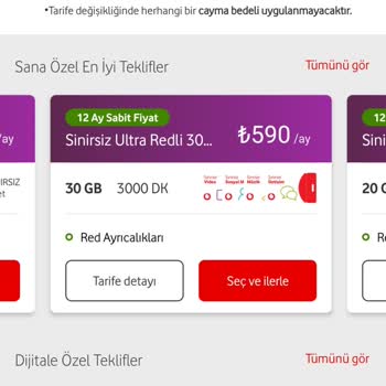 Vodafone Geçebileceğim Tarife Fiyatları Aşırı Derecede Yüksek
