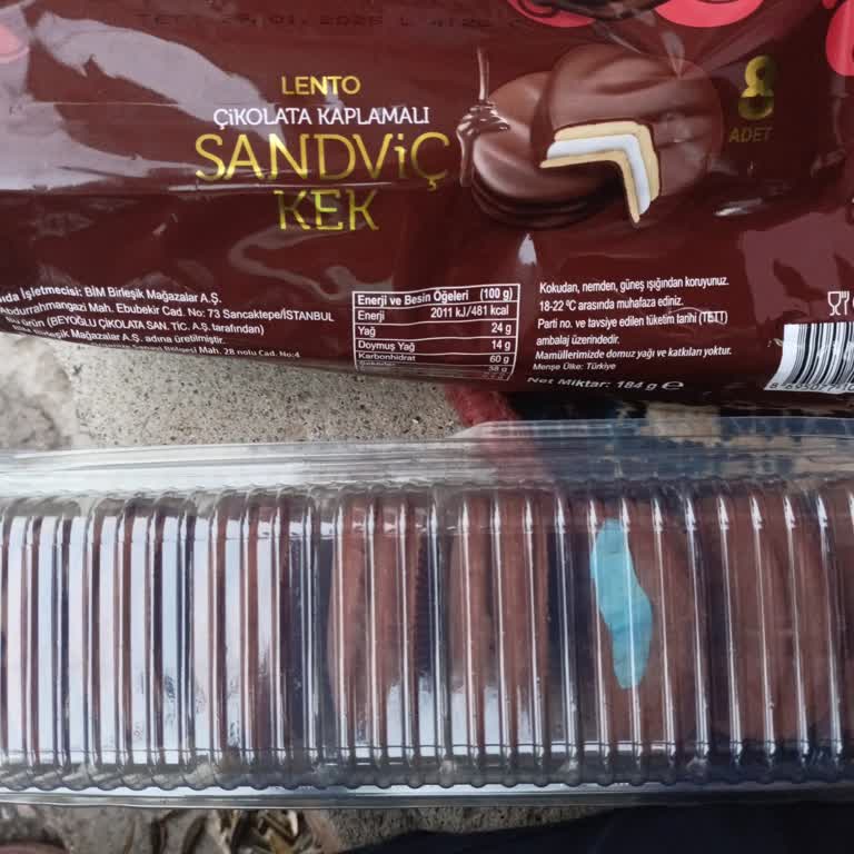 BİM Lento Markasının Sandviçli Kekinden Çıkan Madde