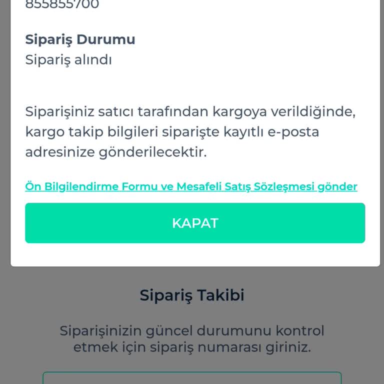 Shopier Siparişimin Durumu Hakkında Bilgi Almak İstiyorum