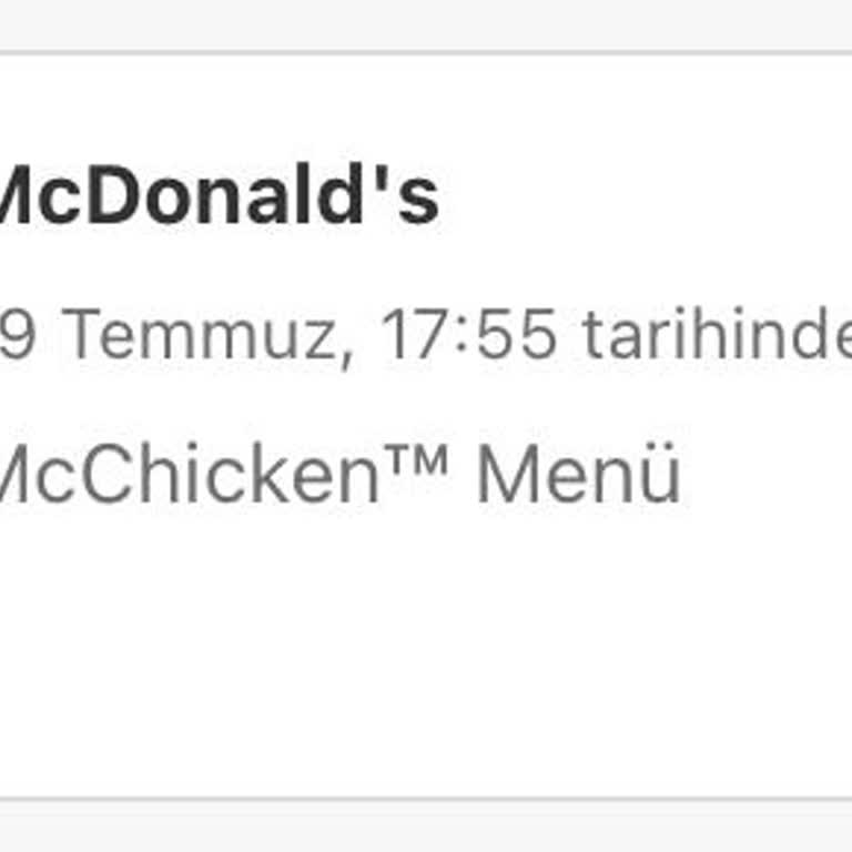 McDonald's Büyük Boy Menüler Boş Geliyor