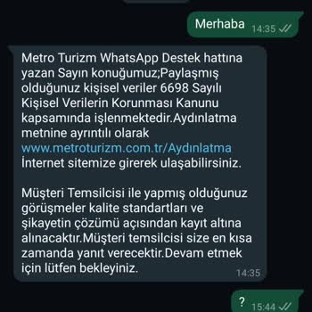 Yolcuyu Sokakta Bırakıp İadesini Yapmayan Metro Turizm