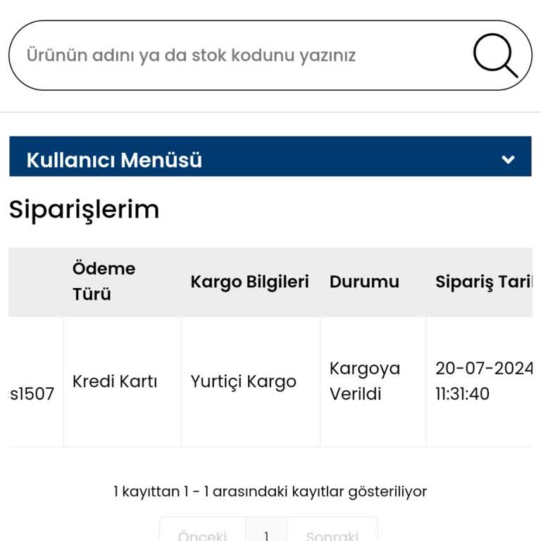 Goldmaster Ürünün Kargoya Verilmemesi