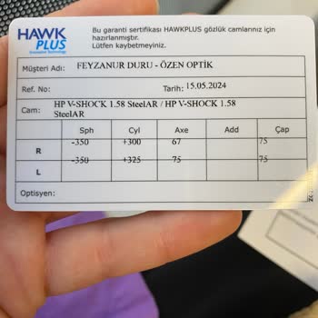 Hawkplus Özen Optik Garanti Sorunu