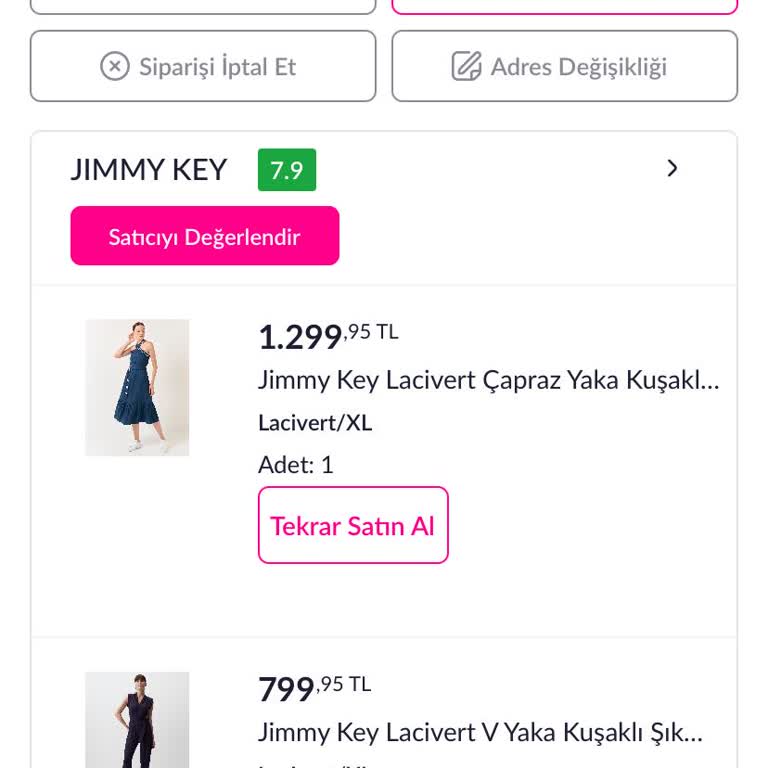 Jimmy Key Ürünler 10 Gündür Gönderilmiyor Ve İade Yapılmıyor!