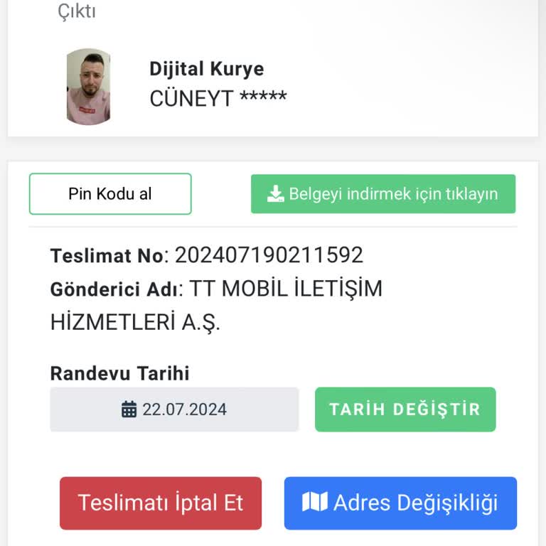 Dijital Kurye Kartım Gelmiyor Hala