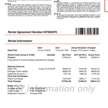 Avis Avrupa Avis Belgrad'da Haksız Kredi Kartı Çekimi Ve Müşteri Hizmetleri Sorunu