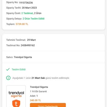 Trendyol Ürün Arkasında Durmuyor