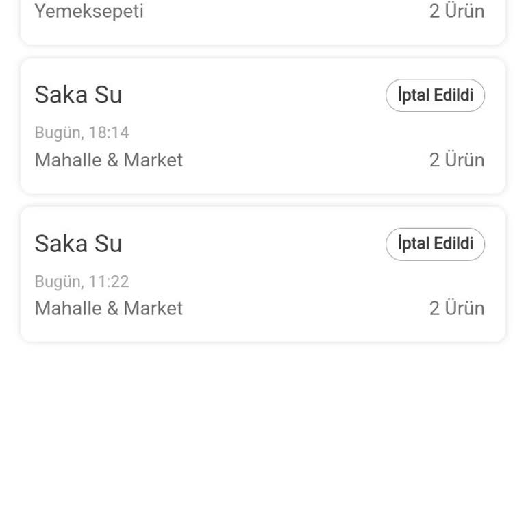 Saka Su 2 Kere Teslim Edildi Gözüken Ama Teslim Edilmeyen Su Siparişim