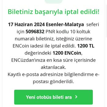 Enuygun.com İptal Ettiğim Biletlerin İadesi Olmadı