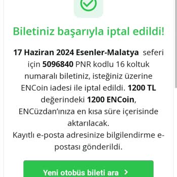 Enuygun.com İptal Ettiğim Biletlerin İadesi Olmadı