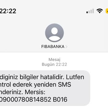 Fibabanka SMS İle Rahatsız Ediyor