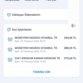 MoneyPay Migros İzinsiz Kredi Kartından Para Çekilmesi