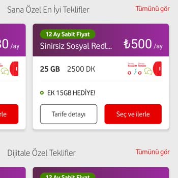 Vodafone Fiyat Usulsüzlüğü. Bana Farklı Eşime Farklı Fiyat Öneriyorlar