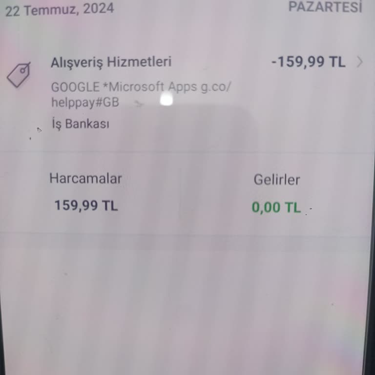 Microsoft Office Programı Word'de Para Kesintisi