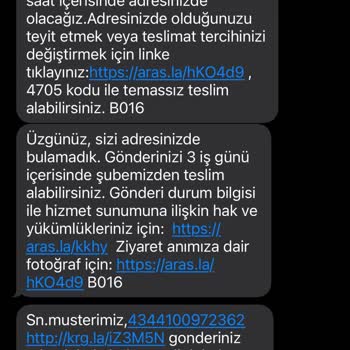 Aras Kargo Gelmiş, Yokmuşuz Gibi Bir Şikayet